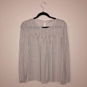 NWOT LOFT long sleeved B&W blouse